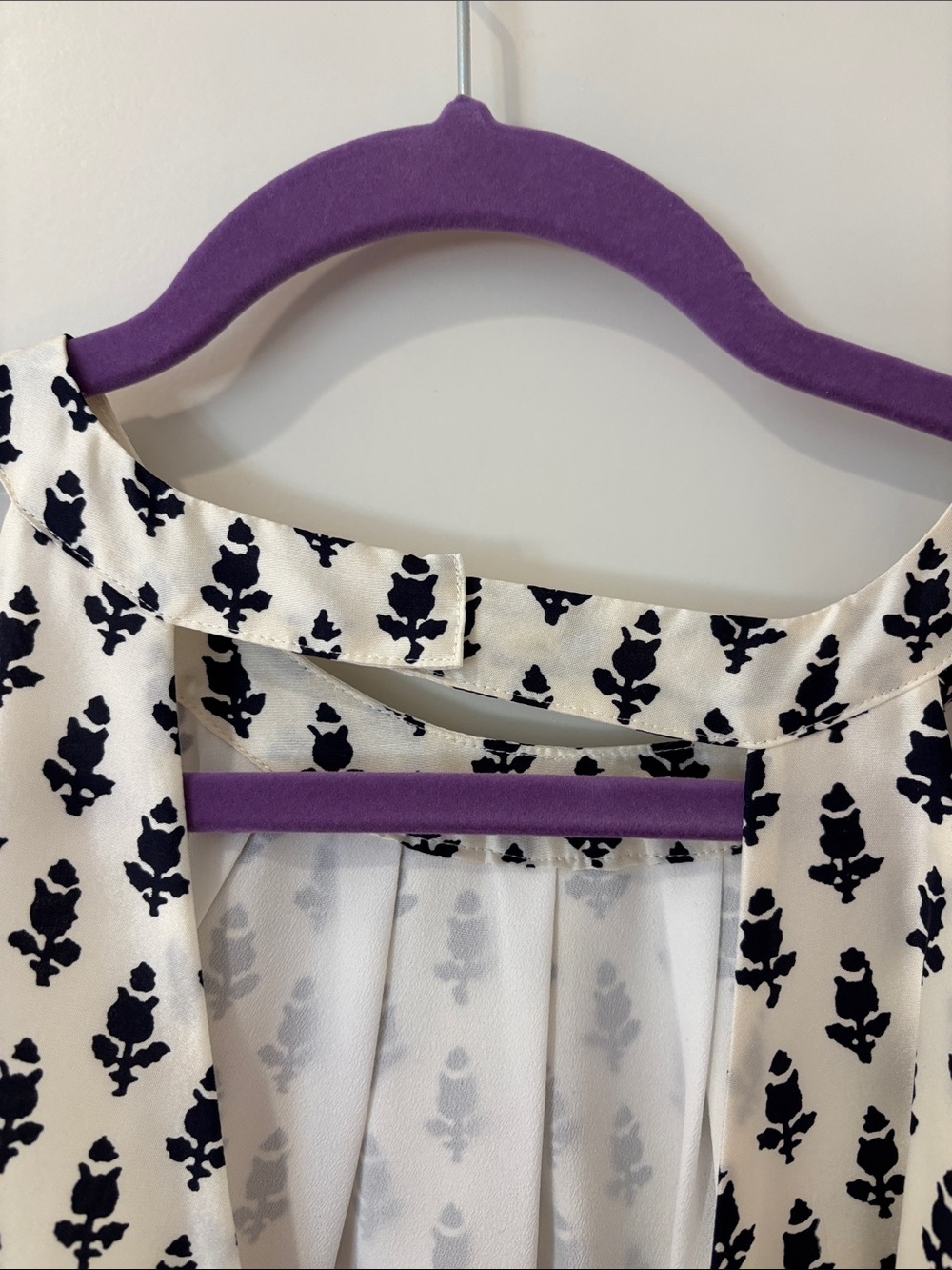 J. Crew Cream Halter Mini Dress with Black Floral Print - Picture 4 of 5